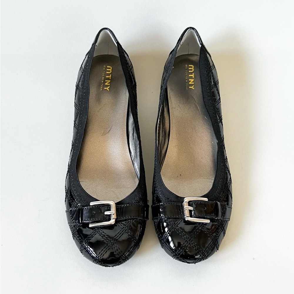MTNY Quilted Mini Wedge Ballet Shoes